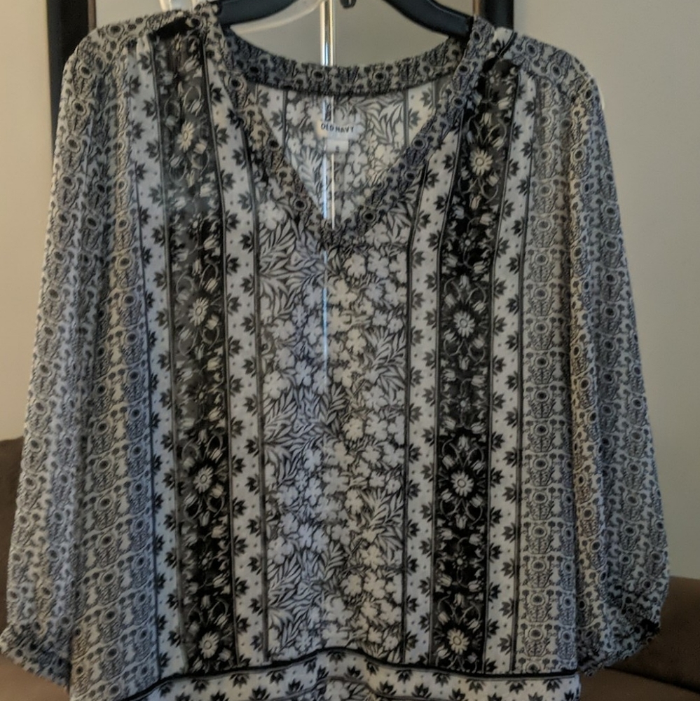 Sheer Old Navy Blouse